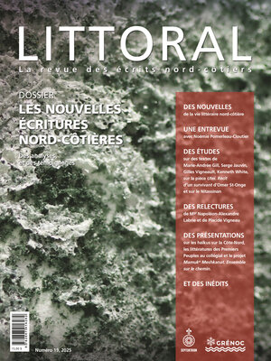 cover image of Revue Littoral no 19